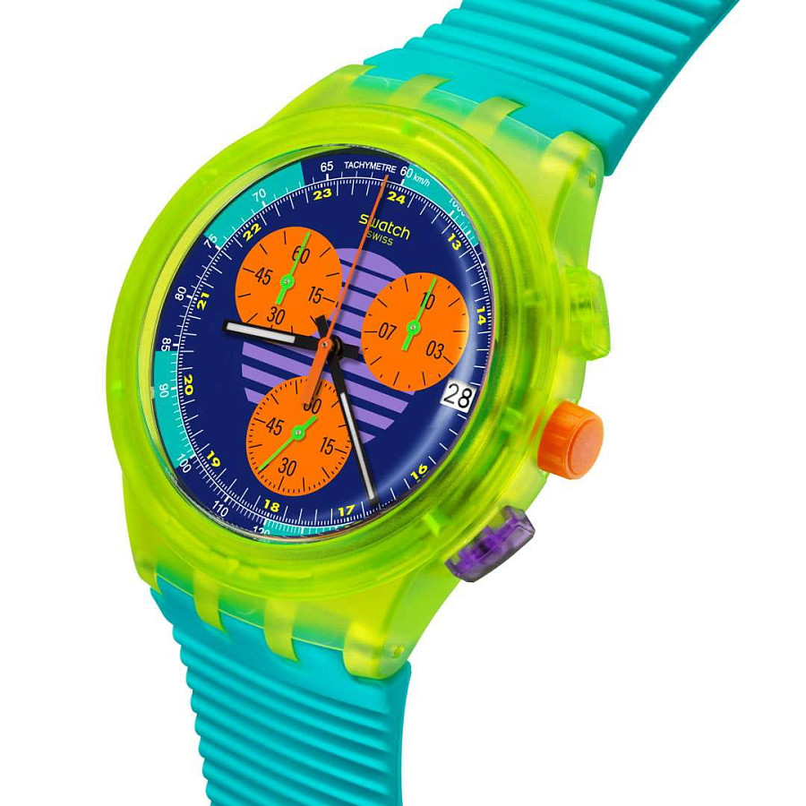 Часы Swatch Chrono 42 Standard SUSJ404 — кварцевые, пластик