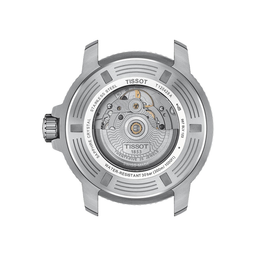 Часы Tissot Seastar 1000 Powermatic 80 GMT T120.429.11.051.01 — металл сталь, Швейцария