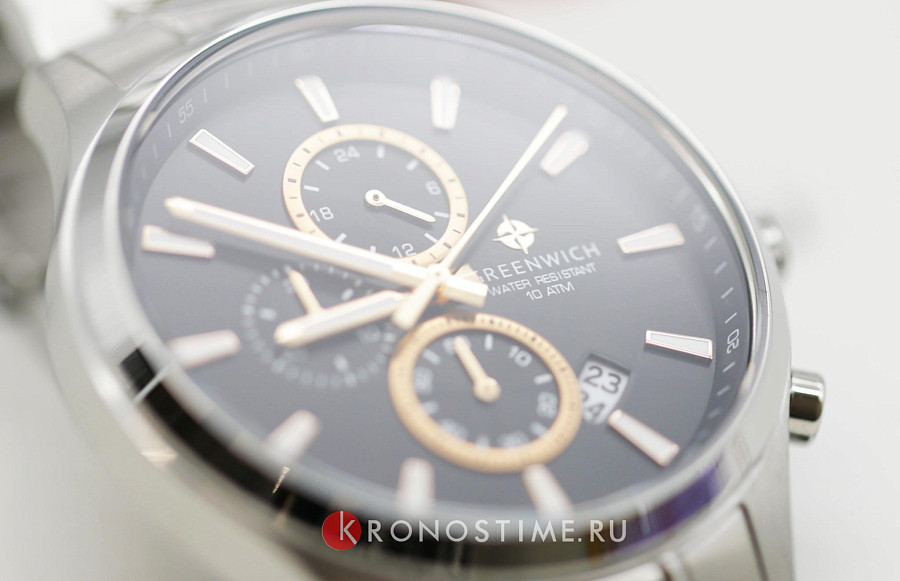 Часы Greenwich Navigator GW 053.10.30 — нержавеющая сталь, мужские