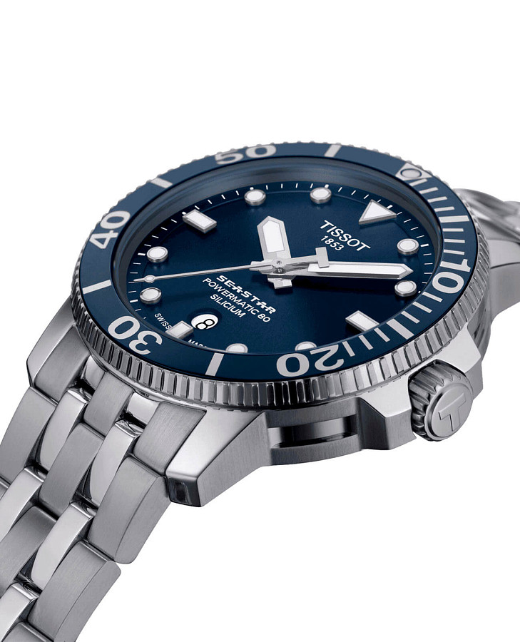Часы Tissot Seastar 1000 Powermatic 80 T120.407.11.041.01 — нержавеющая сталь, мужские