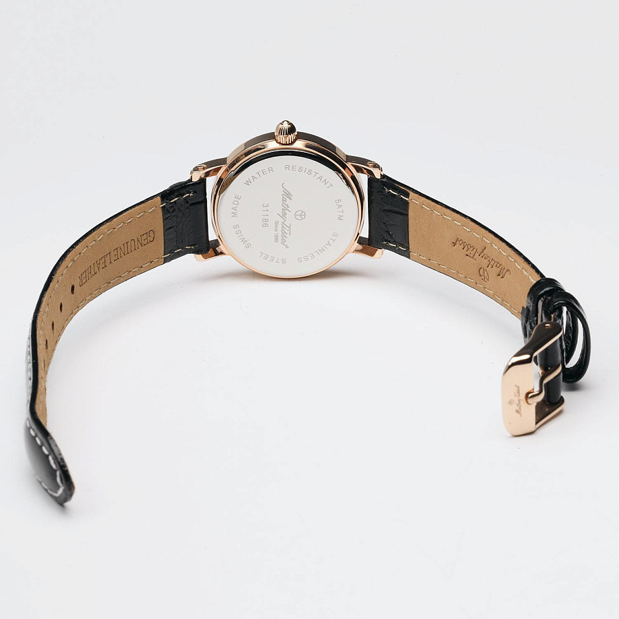 Часы Mathey-Tissot City Leather D31186PN — черный, металл сталь