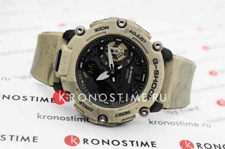 Часы Casio G-Shock GA-2200SL-5A — бежевый, карбон