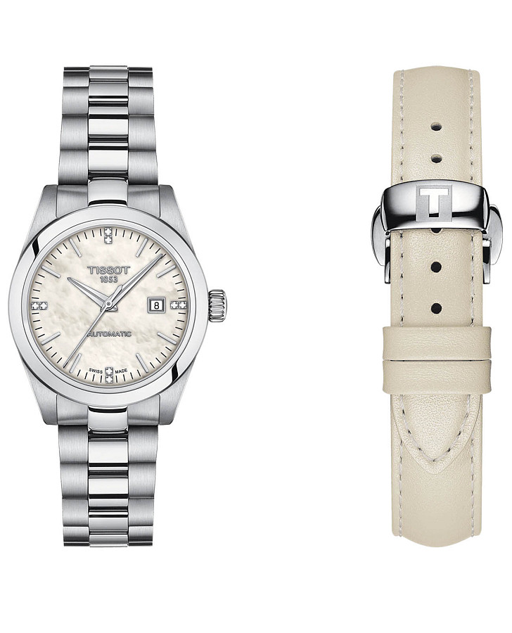 Часы Tissot T-My Lady Automatic T132.007.11.116.00 — женские, перламутровый