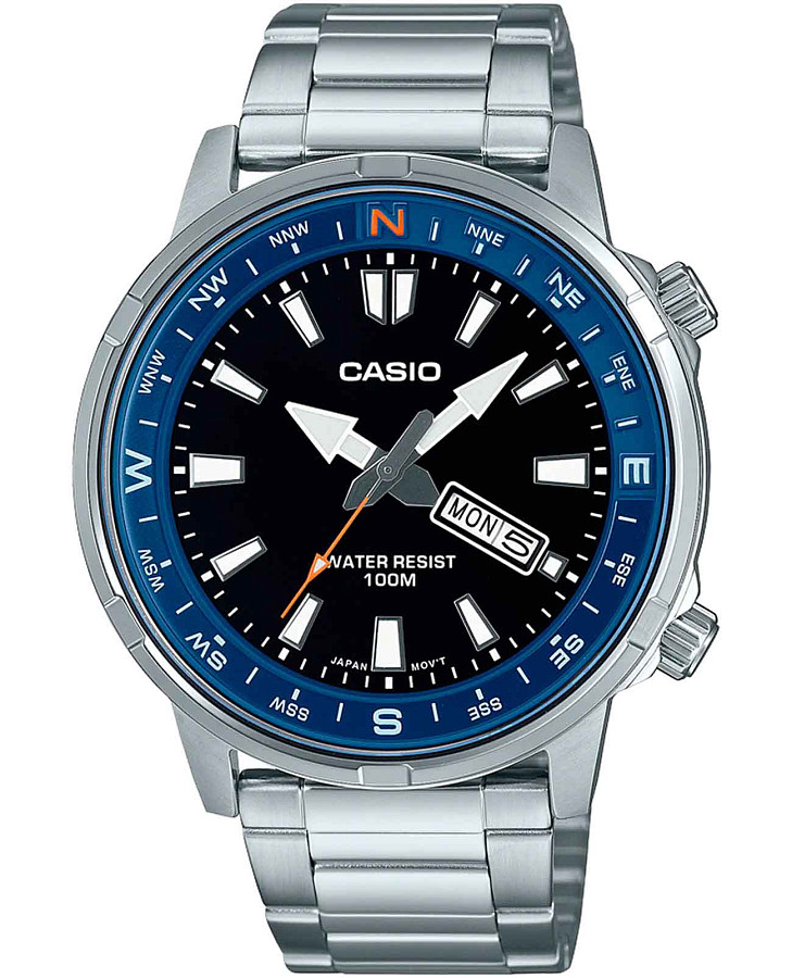 Часы Casio Collection MTD-130D-1A2VDF (MTD-130D-1A2) — мужские, черный