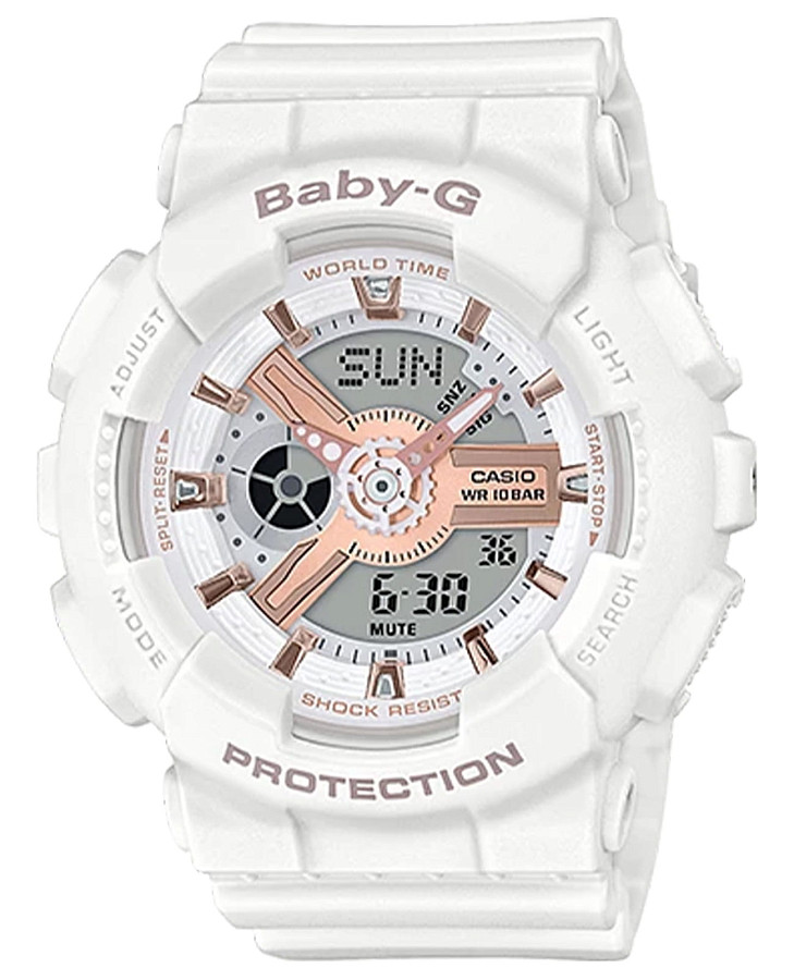 Часы Casio Baby-G BA-110RG-7A — женские, серый