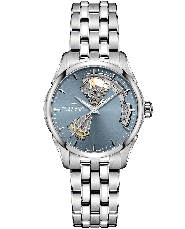 Часы Hamilton Jazzmaster Open Heart Auto H32215140 — женские, синий