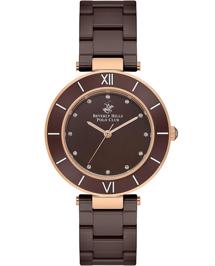 Часы Beverly Hills Polo Club BP3586X.440 — женские, коричневый