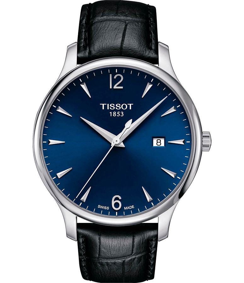 Часы Tissot Tradition T063.610.16.047.00 — мужские, синий