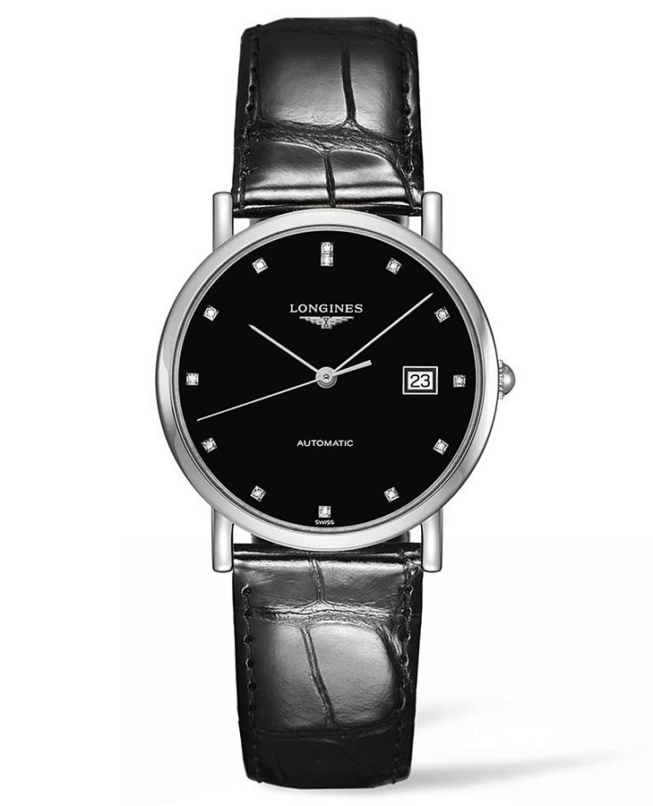 Часы Longines Elegant Collection L4.809.4.57.2 — женские, черный