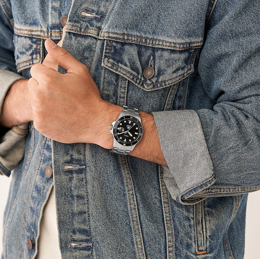 Часы Fossil Blue FS5952 — кварцевые, металл сталь