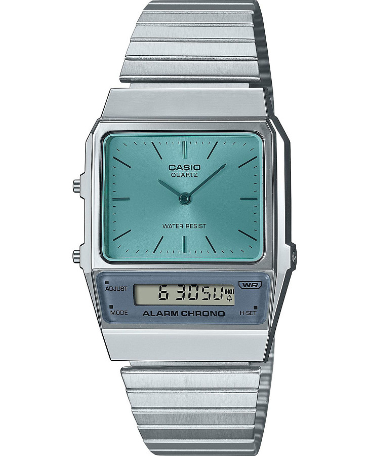 Часы Casio Vintage AQ-800EC-2A — мужские, голубой