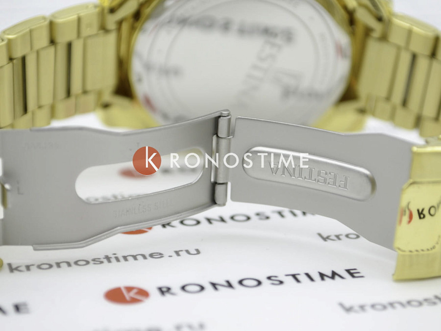 Часы Festina Timeless Chrono F20634/3 — синий, металл сталь