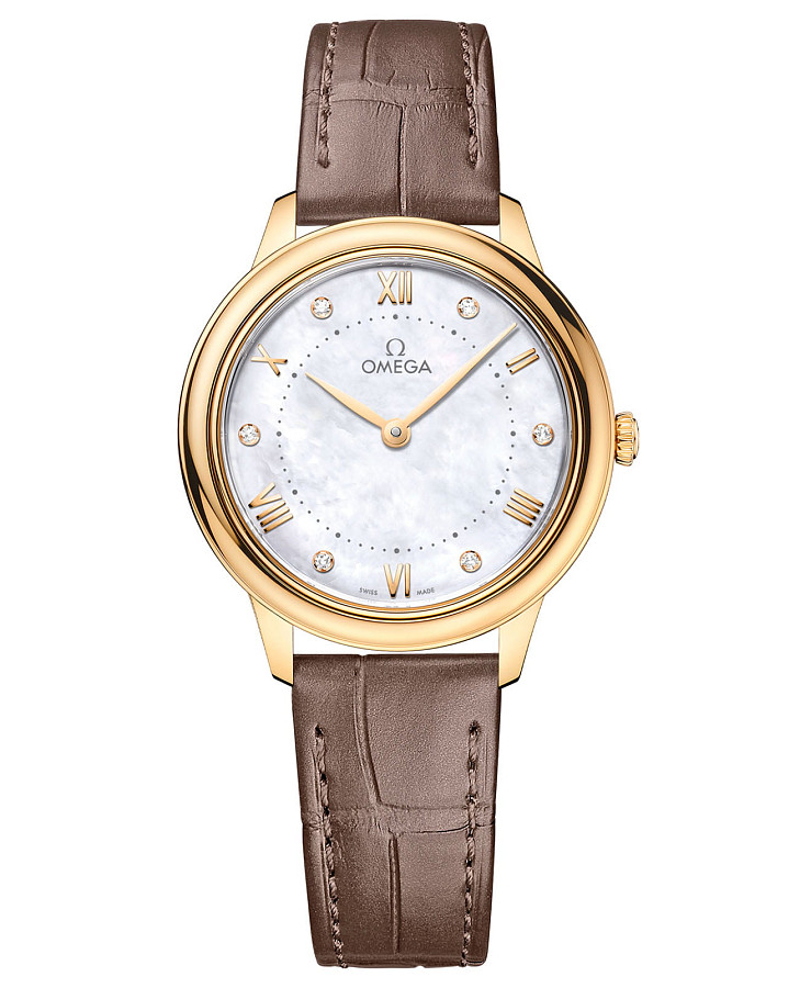 Часы Omega De Ville Prestige 434.53.30.60.55.002 — женские, перламутровый