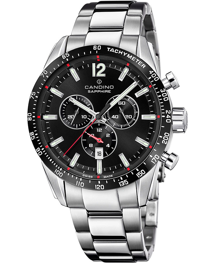 Часы Candino Gents Sport C4757/G — мужские, черный