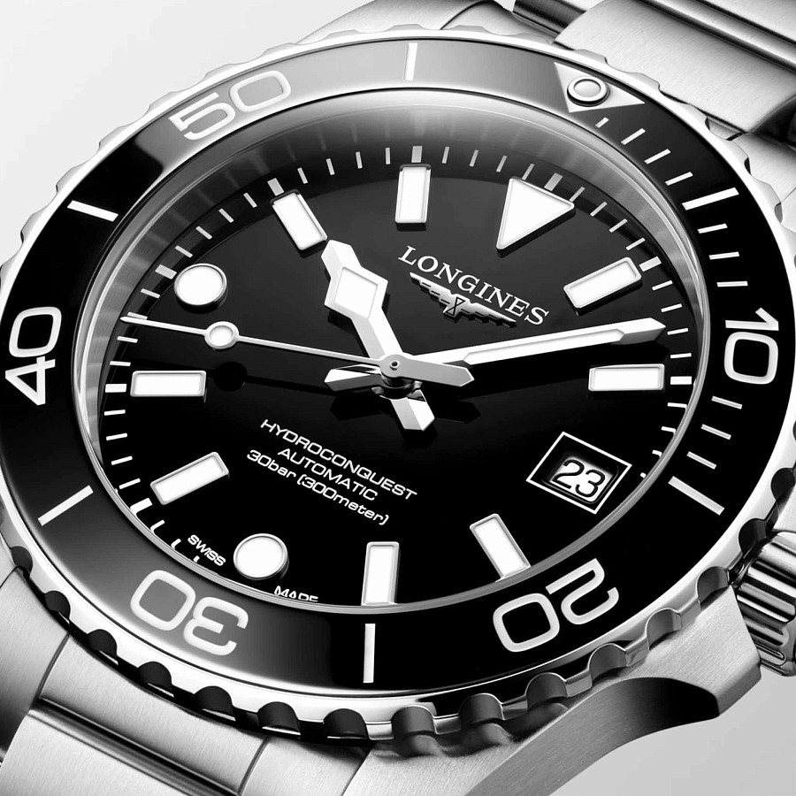 Часы Longines HydroConquest L3.779.4.56.6 — нержавеющая сталь, мужские