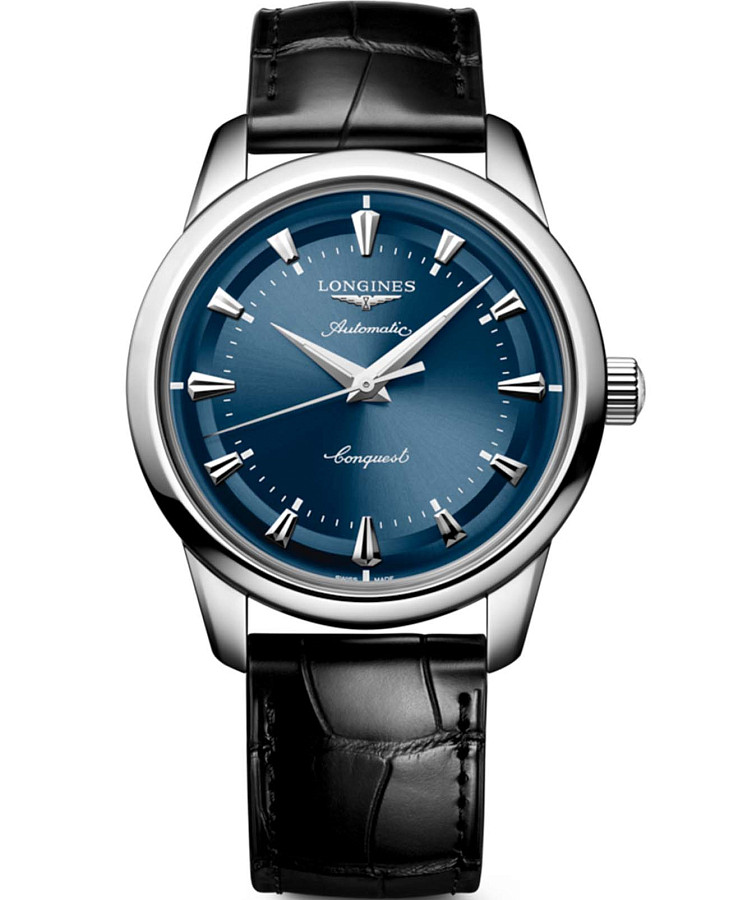 Часы Longines Conquest Heritage L1.650.4.92.2 — мужские, зеленый