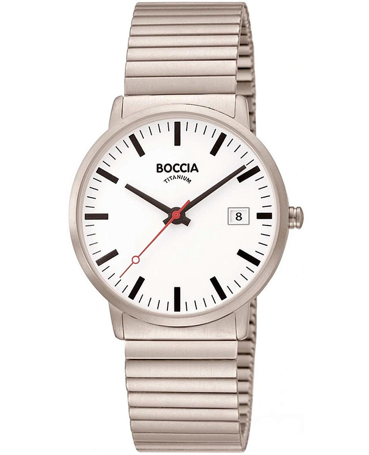 Часы Boccia Titanium 3622-04 — мужские, белый