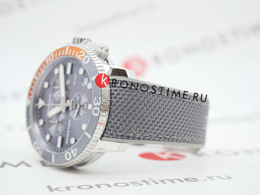 Часы Tissot Seastar 1000 Chronograph T120.417.17.081.01 — мужские, тканевый