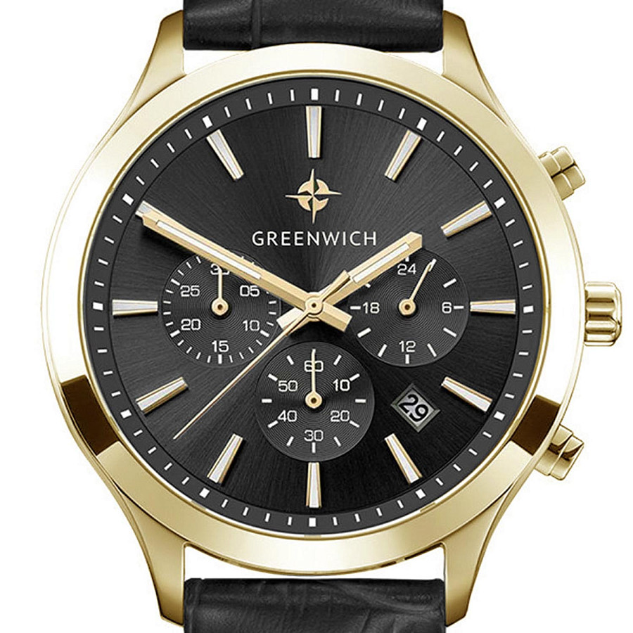 Часы Greenwich Skipper GW 043.21.31 — кварцевые, металл сталь