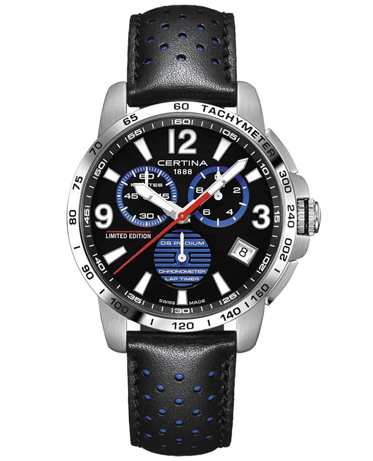 Часы Certina DS Podium Chronograph Lap Timer C034.453.16.057.20 — мужские, черный