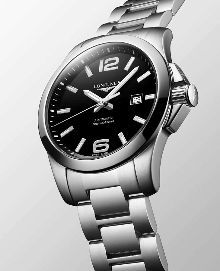 Часы Longines Conquest L3.778.4.58.6 — нержавеющая сталь, мужские