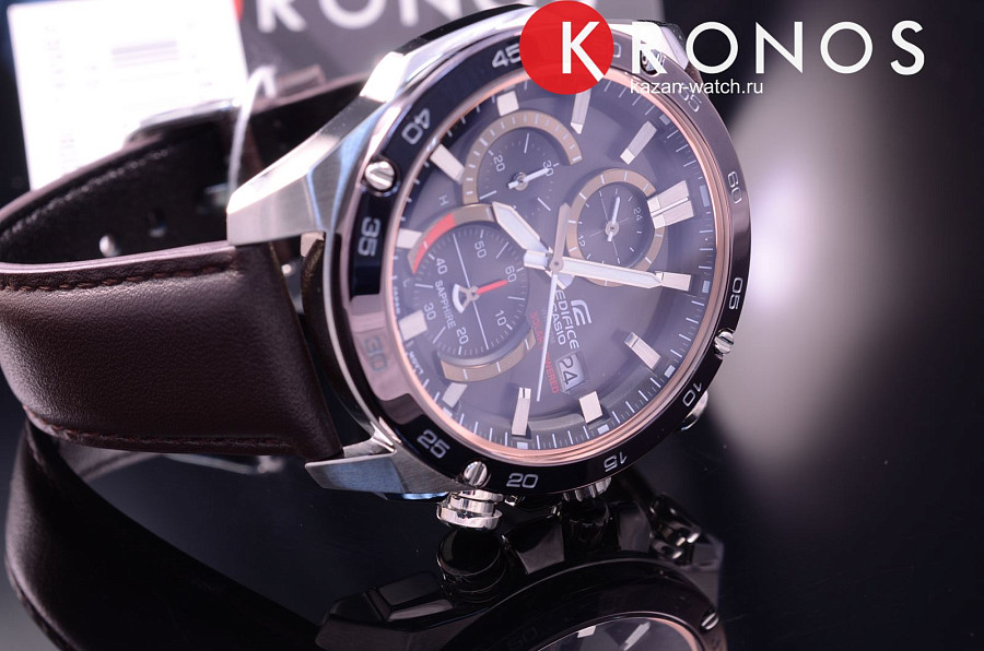 Часы Casio Edifice EFS-S500BL-1A — кварцевые, металл сталь