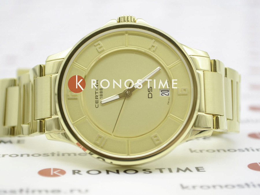 Часы Certina DS-6 Lady C039.251.33.367.00 — женские, золотистый
