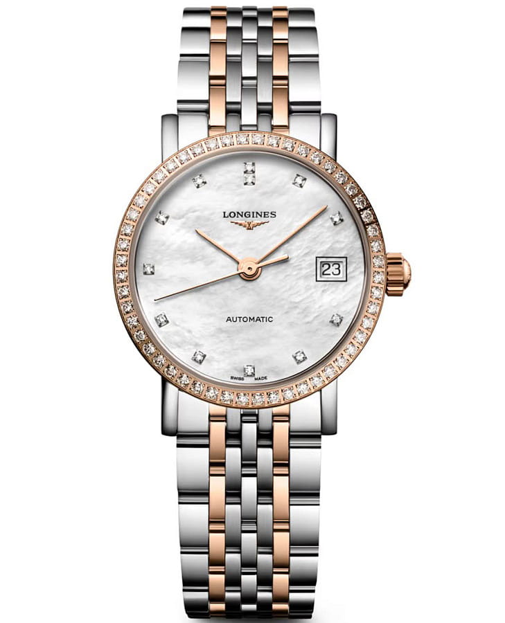 Часы Longines Elegance Elegant Collection 25.50 mm L4.309.5.81.7 — женские, перламутровый