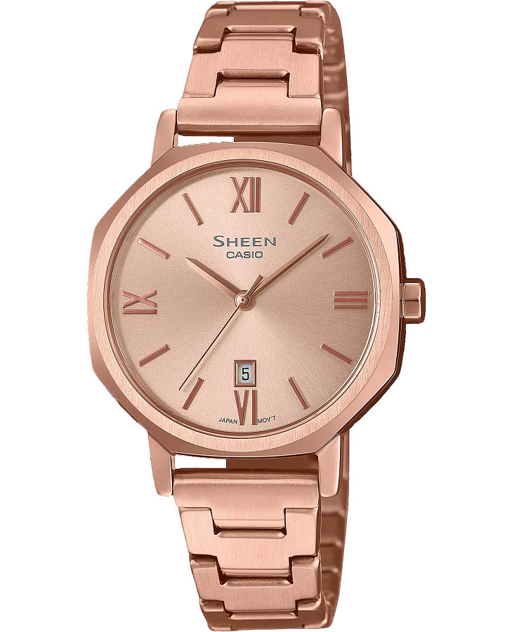 Часы Casio Sheen SHE-4554PG-4AUDF (SHE-4554PG-4A) — женские, красный
