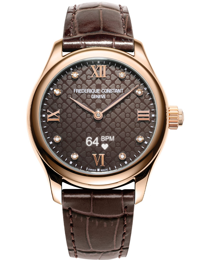 Часы Frederique Constant Smartwatch Ladies Vitality FC-286CD3B4 — женские, коричневый