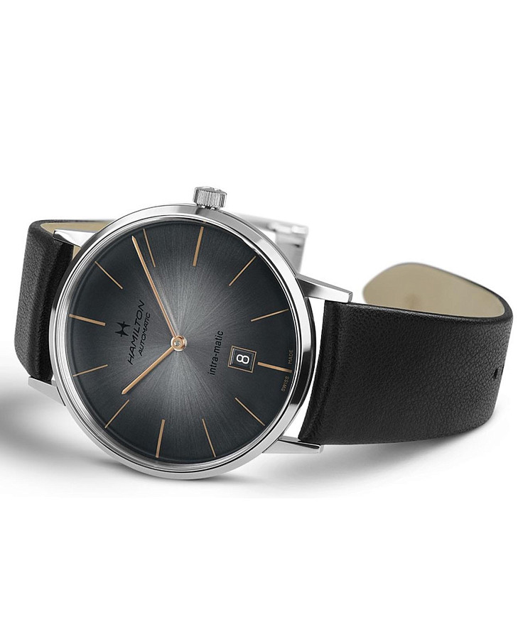 Часы Hamilton American Classic Intra-Matic Auto H38755781 — механические, сталь металл