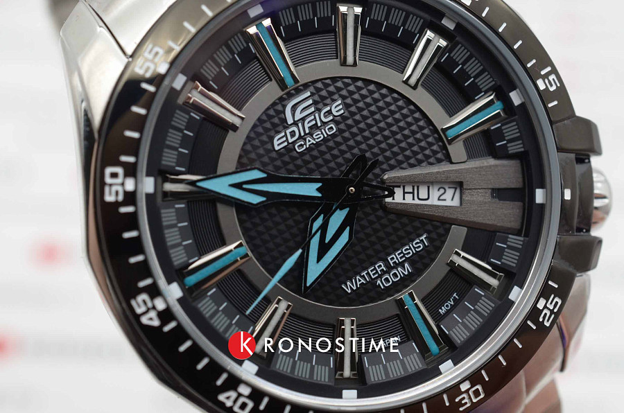 Часы Casio Edifice EF-130D-1A2 — черный, металл сталь