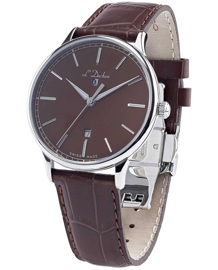 Часы L'Duchen Vintage D 821.12.38 — кварцевые, металл сталь