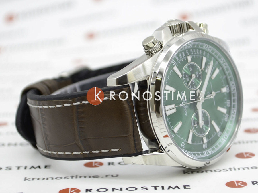 Часы Jacques Lemans Sport 1-2117D — зеленый, металл сталь