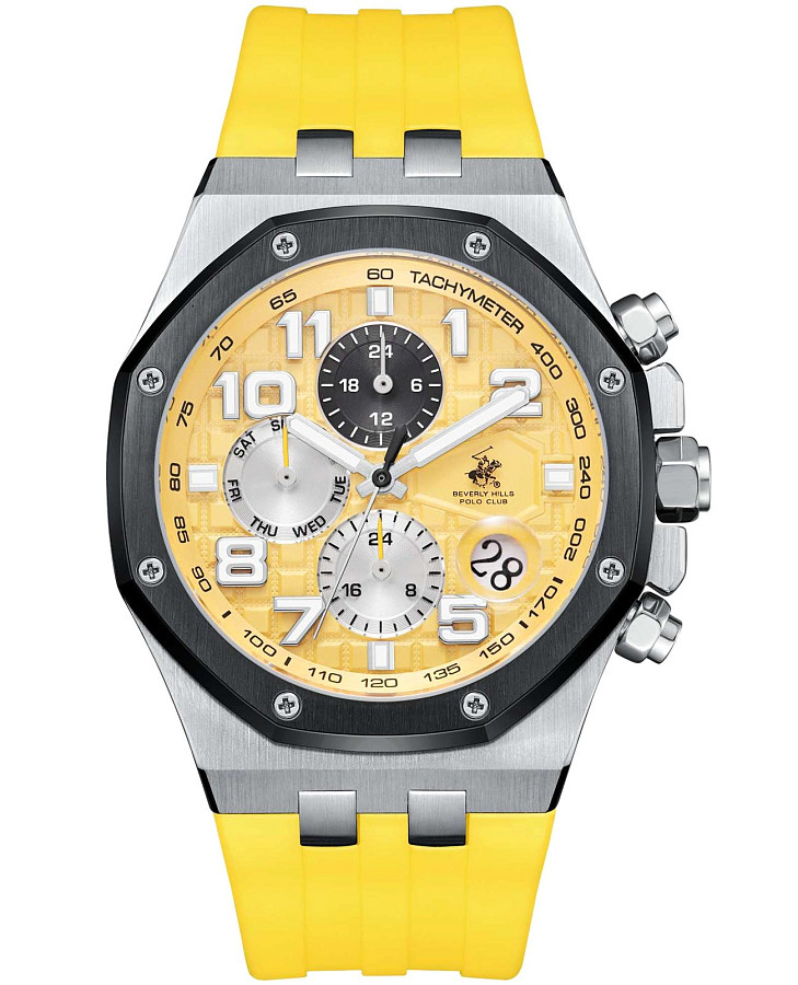 Часы Beverly Hills Polo Club BP3783X.304 — мужские, желтый