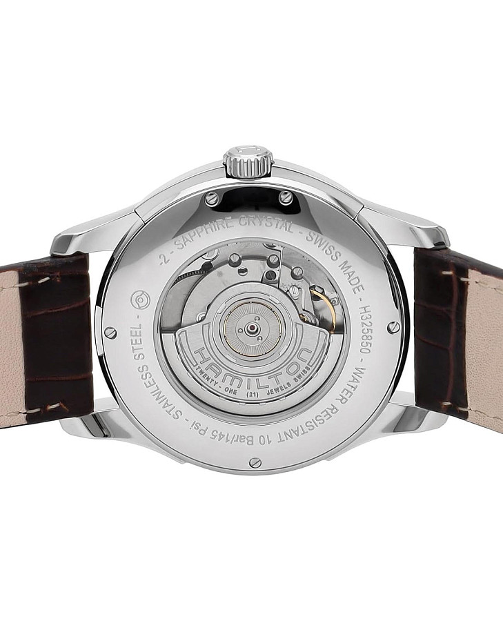 Часы Hamilton Jazzmaster Traveler GMT Auto H32585551 — механические, сталь металл