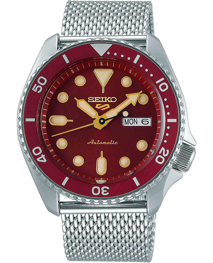 Часы Seiko 5 Sports SRPD69K1 — мужские, красный