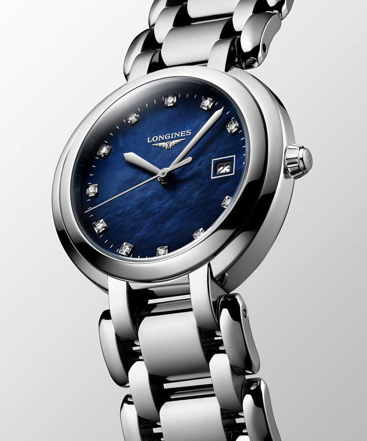 Часы Longines PrimaLuna L8.122.4.98.6 — синий, механические