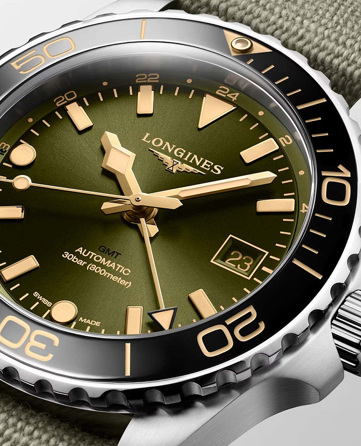 Часы Longines HydroConquest L3.790.4.06.2 — механические, металл сталь