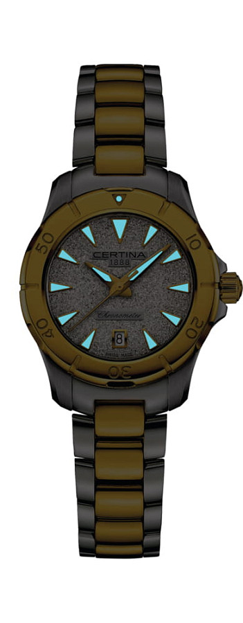 Часы Certina DS Action Lady C032.951.22.031.01 — сталь c pvd покрытием, женские