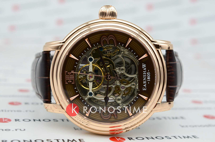 Часы Earnshaw ES-8011-07 — механические, металл сталь