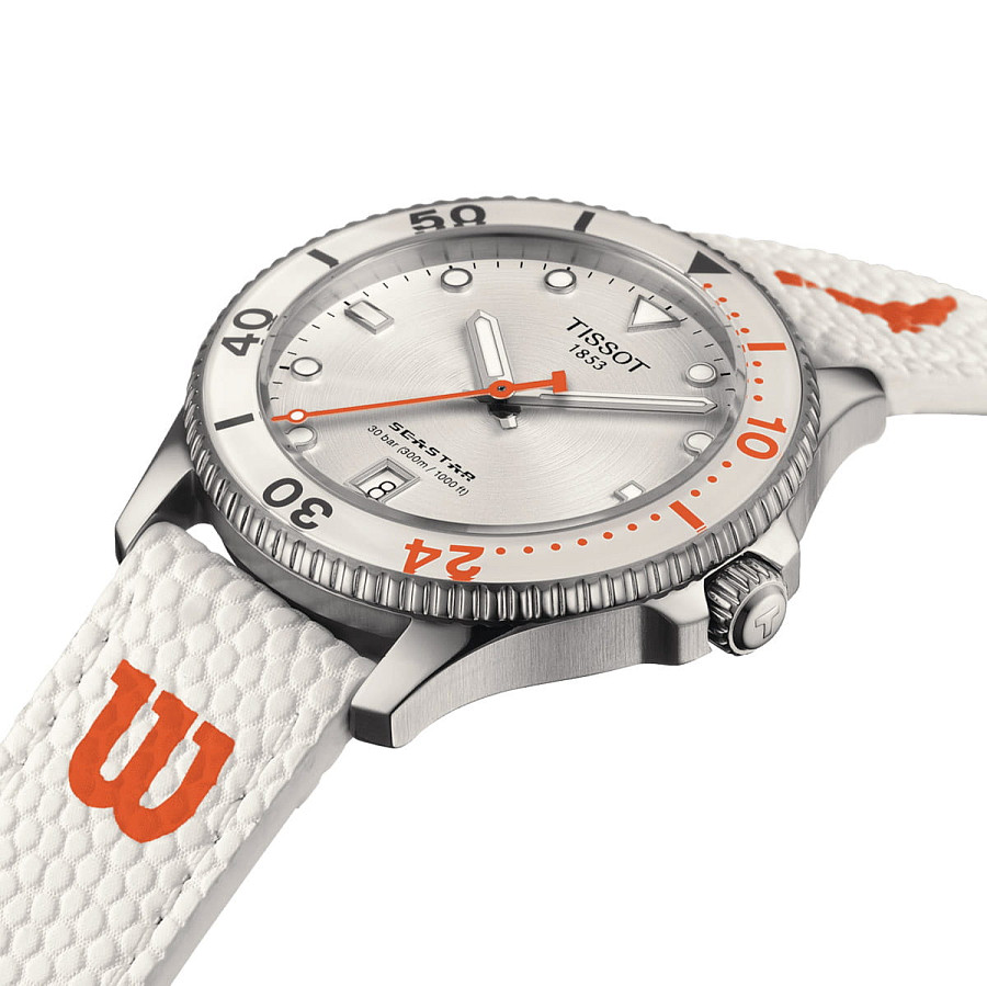 Часы Tissot Seastar Wilson Wnba T120.410.17.011.00 — белый, сталь металл
