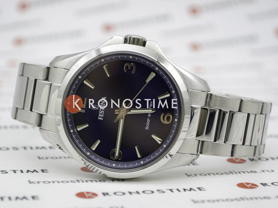 Часы Festina Solar F20656/2 — мужские, нержавеющая сталь