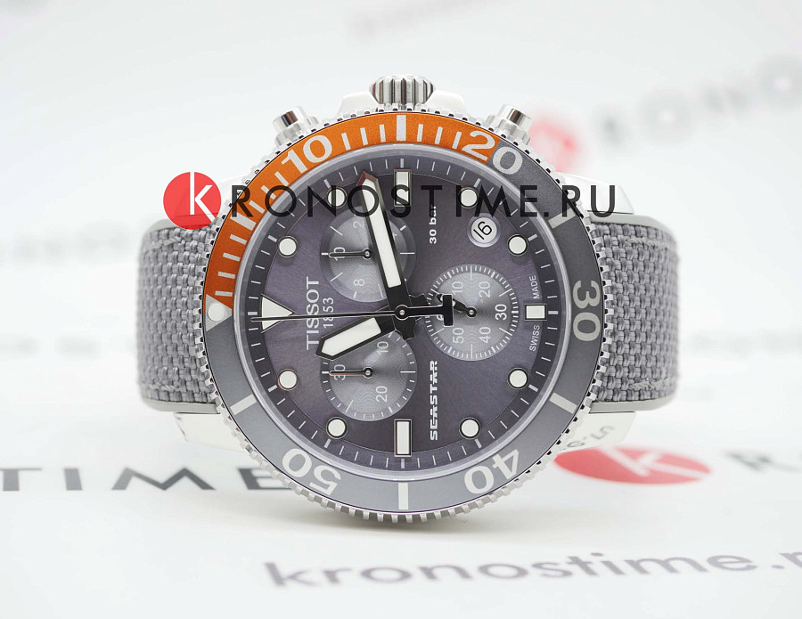 Часы Tissot Seastar 1000 Chronograph T120.417.17.081.01 — Швейцария, кварцевые