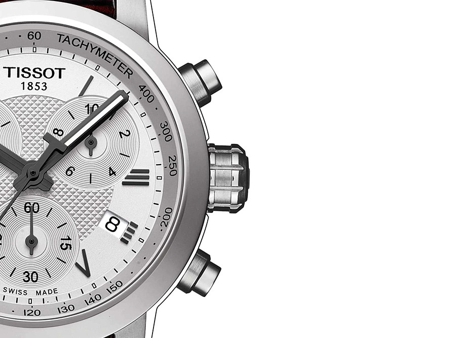 Часы Tissot PRC 200 Chronograph Lady T055.217.16.033.01 — кожаный, женские
