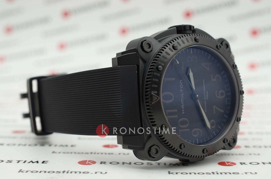Часы Hamilton Khaki Navy BeLOWZERO Auto Titanium H78505330 — механические, Швейцария, мужские