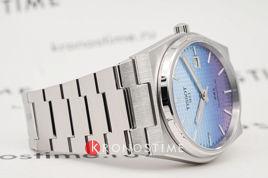 Часы Tissot PRX Powermatic 80 40mm Gradient T137.407.11.351.01 — сталь металл, Швейцария
