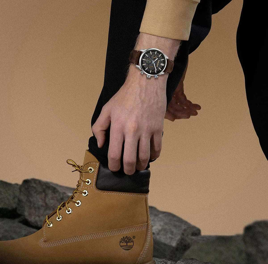 Часы Timberland Henniker TDWGF0028708 — мужские, коричневый