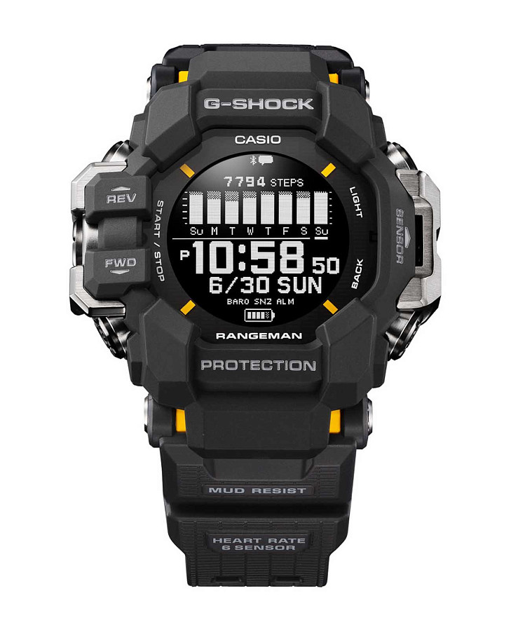 Часы Casio G-Shock GPR-H1000-1 — мужские, полимер