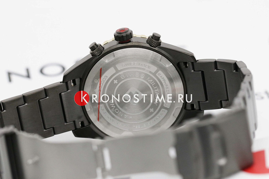 Часы Swiss Military Hanowa Afterburn Chrono SMWGI0000341 — черный, металл сталь